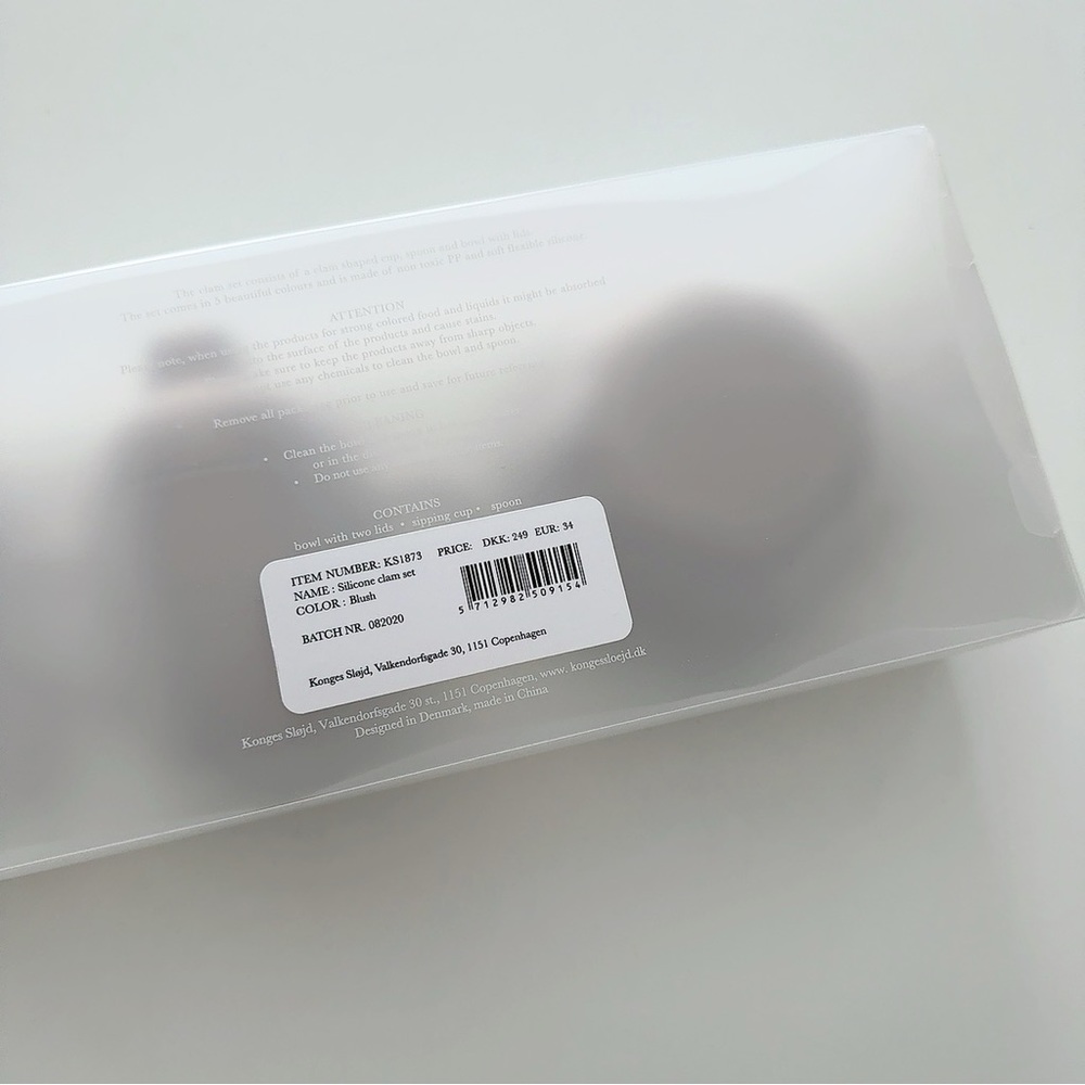 NEW Konges slojd silicone clam kitchen set - Blush - Picture 4 of 5